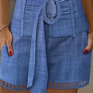Elegant Blue Women's Shorts